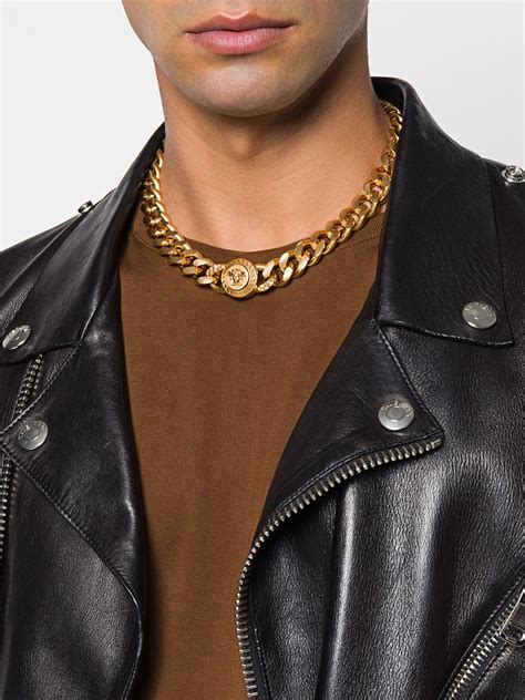 versace medusa kette chain|Versace necklace farfetch.